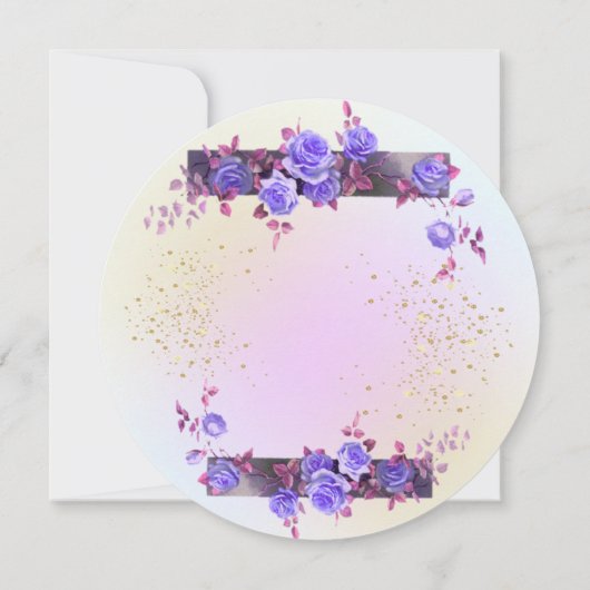 Invitación 20 cumpleaños con rosas personalizada kaart (Achterkant)