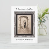 Invitacion 25 Aniversario Kaart (Staand voorkant)