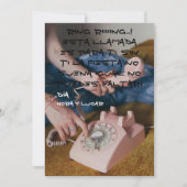 Invitación 90s kaart (Voorkant)