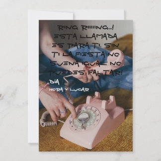 Invitación 90s kaart