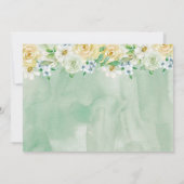 Invitación a Baby Shower para animales florales Kaart (Achterkant)