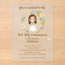 Invitación acrílico GEORGIA Primera Comunión Acryl Uitnodigingen