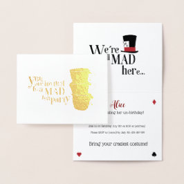 Invitación Alicia Maravillas Folie Kaarten