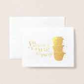 Invitación Alicia Maravillas Folie Kaarten (Voorkant met envelop)