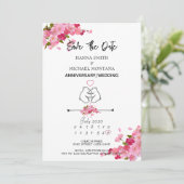 INVITACIÓN ANNIVERSARY / ANIVERSARIO KAART (Staand voorkant)