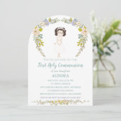 Invitación AURORA Primera Comunión Kaart (Staand voorkant)