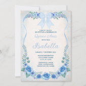 INVITACION AZUL FLORAL KAART (Voorkant)