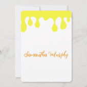 Invitación Baby Bee | Baby Shower Invitation Kaart (Achterkant)