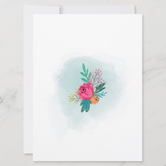 Invitación Baby Shower Canguro Kaart (Achterkant)