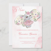 Invitacion baby shower para niña kaart (Voorkant)