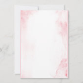 Invitacion baby shower para niña kaart (Achterkant)