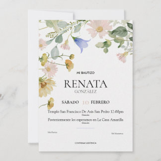 Invitación Bautizo Feestdagenkaart