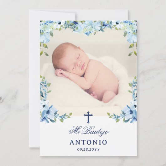 Invitación Bautizo para Niños Spaanse doop Kaart (Achterkant)