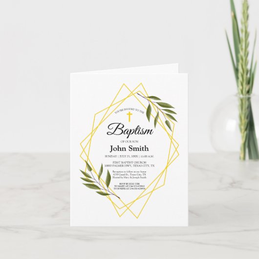 Invitación Bautizo Plegada (Voorkant)