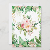 Invitación Bautizo y Primer Cumpleaños Jungla Invi Kaart (Achterkant)