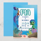 Invitación Birthday invitation Kaart (Voorkant / Achterkant)