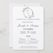 Invitación boda de plata kaart (Voorkant)