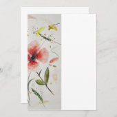 Invitacion boda flor kaart (Voorkant / Achterkant)