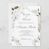 Invitación Boho Spanish Wedding Invitation Kaart (Voorkant)
