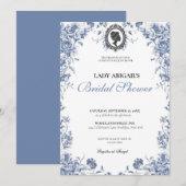 Invitación Budget Purple Florals Bridgerton Bridal Kaart (Voorkant / Achterkant)