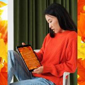 Invitación Cena de Acción de Gracias Hojas Otoño Kaart