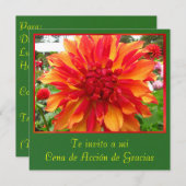 Invitación - Cena de Acción de Gracias Kaart (Voorkant / Achterkant)