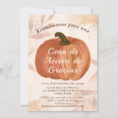 Invitación Cena de Acción de Gracias Linda Kaart (Voorkant)