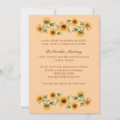 Invitación Cena de Acción de Gracias Mesa Familia Kaart (Achterkant)