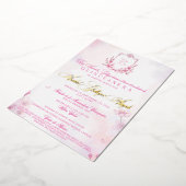 Invitacion Cherry Blossom Folie Uitnodiging (Gedraaid)