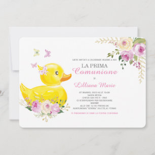 Invitación Comunión Niña Kaart