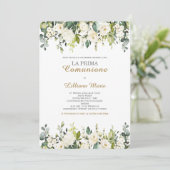 Invitación Comunión Niña Kaart (Staand voorkant)