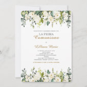 Invitación Comunión Niña Kaart (Voorkant)