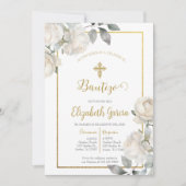 Invitación con ramo para bautismo kaart (Voorkant)