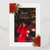 Invitación con Relief Metalizado Exquisita Moda I Folie Uitnodiging (Achterkant)