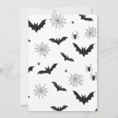 Invitación Cumpleaños Halloween Pastel Spooky Kaart (Achterkant)