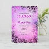Invitación de 16 Años Mujer Kaart (Staand voorkant)