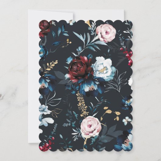 Invitación de 40 Años Mujer Kaart (Achterkant)