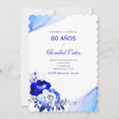 Invitación de 60 Años Mujer Kaart (Voorkant)