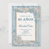 Invitación de 65 Años Mujer Kaart (Voorkant)