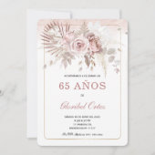 Invitación de 65 Años Mujer Kaart (Voorkant)