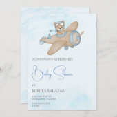 Invitación de baby shower para niño kaart (Voorkant / Achterkant)
