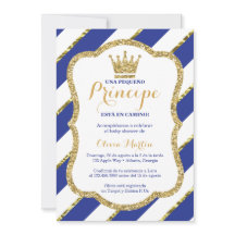 Invitación de Baby shower para un príncipe