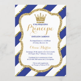 Invitación de Baby shower para un príncipe Kaart
