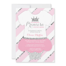 Invitación de Baby shower para una Princes