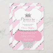 Invitación de Baby shower para una Princes Kaart (Voorkant / Achterkant)