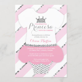 Invitación de Baby shower para una Princes Kaart