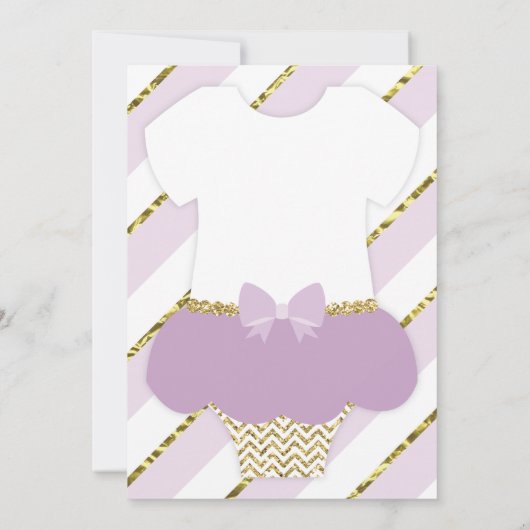 Invitación de Baby shower para una Princes Kaart (Achterkant)