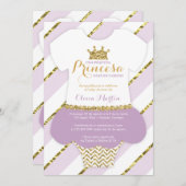 Invitación de Baby shower para una Princes Kaart (Voorkant / Achterkant)