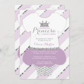 Invitación de Baby shower para una Princes Kaart (Voorkant / Achterkant)