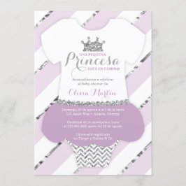 Invitación de Baby shower para una Princes Kaart